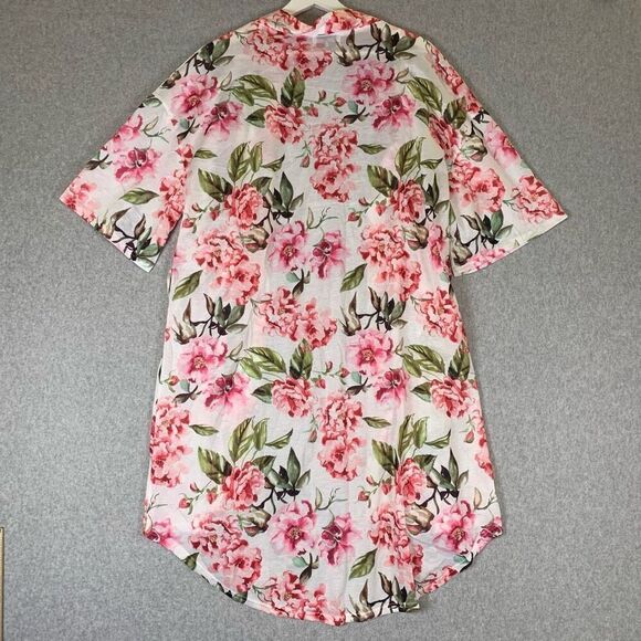 Show me your mumu floral robe womens one size short sleeve - Picture 5 of 5